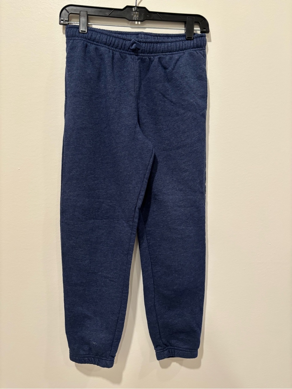 Kids Navy Blue Fleece Jogger Pants